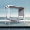 Tuinbank schommel 3-persoons ligbed met aluminium luifel Mirage Korting