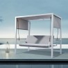 Tuinbank schommel 3-persoons ligbed met aluminium luifel Mirage Kortingen