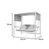 Tuinbank schommel 3-persoons ligbed met aluminium luifel Mirage Catalogus