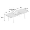 Uitschuifbare houten tuintafel 180-240cm Munroe Korting