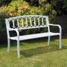 Tuinbank buiten 2-zits van ijzer en gietijzer 123x63x87cm Lorey Aanbod