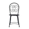 Set van 2 opvouwbare metalen tuinstoelen in bistrostijl Roche Korting