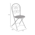 Set van 2 opvouwbare metalen tuinstoelen in bistrostijl Roche Kortingen