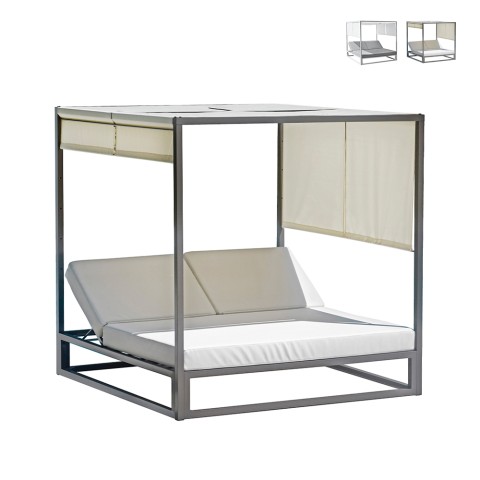 Tweepersoons hemelbed voor tuin en zwembad 195x195 cm Cabana Aanbieding