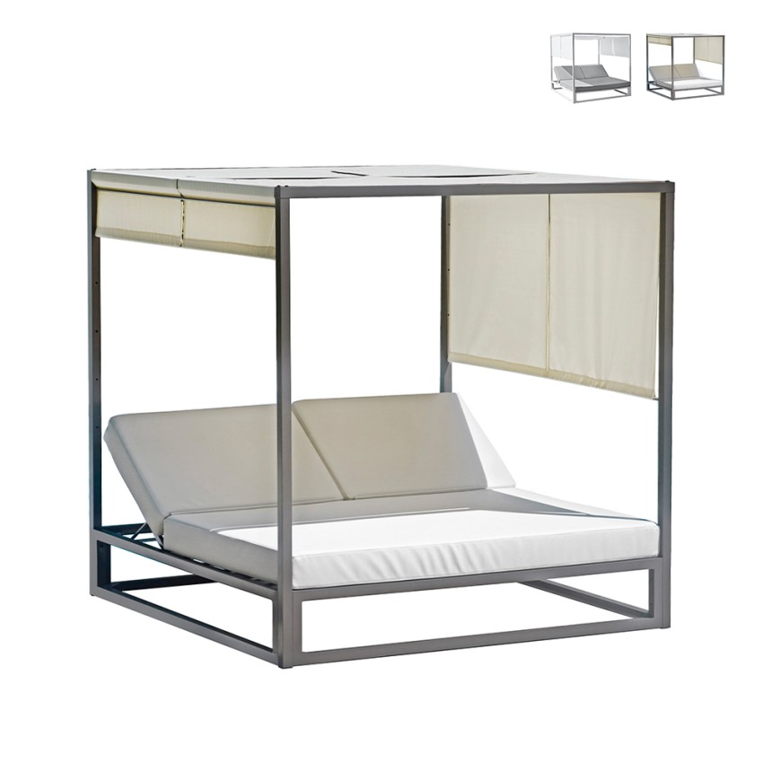 Tweepersoons hemelbed voor tuin en zwembad 195x195 cm Cabana Aanbieding