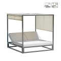 Tweepersoons hemelbed voor tuin en zwembad 195x195 cm Cabana Aanbieding