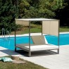 Tweepersoons hemelbed voor tuin en zwembad 195x195 cm Cabana Aanbod