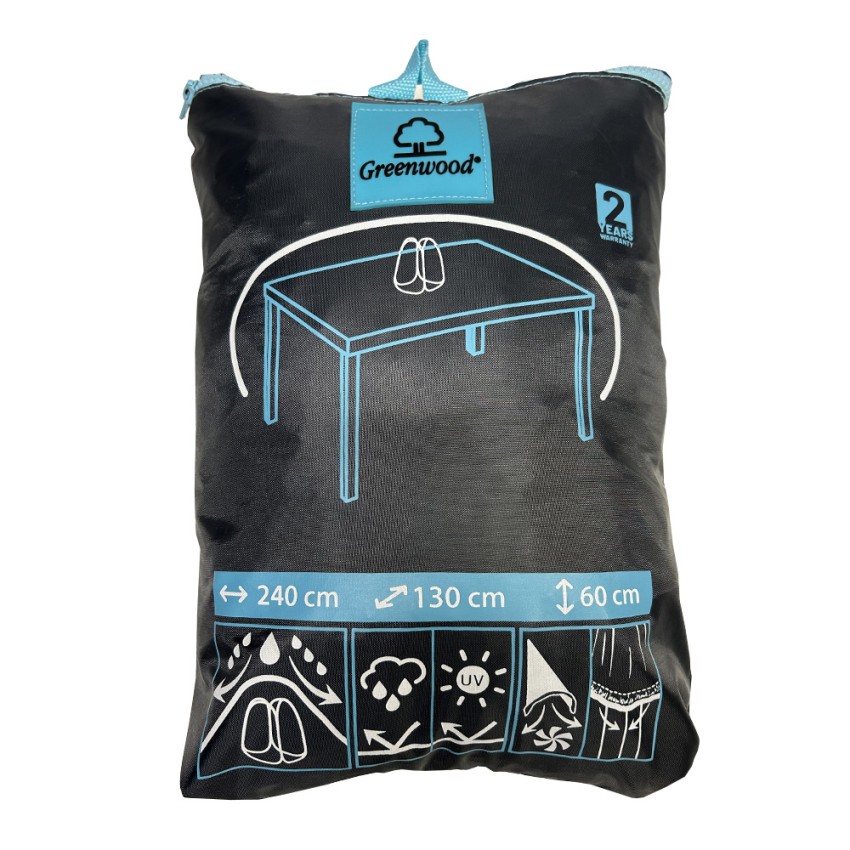Waterdichte tuintafelhoes 240x130x60cm CVT2 Aanbieding Waterdichte tuintafelhoes 240x130x60cm CVT2 Aanbieding