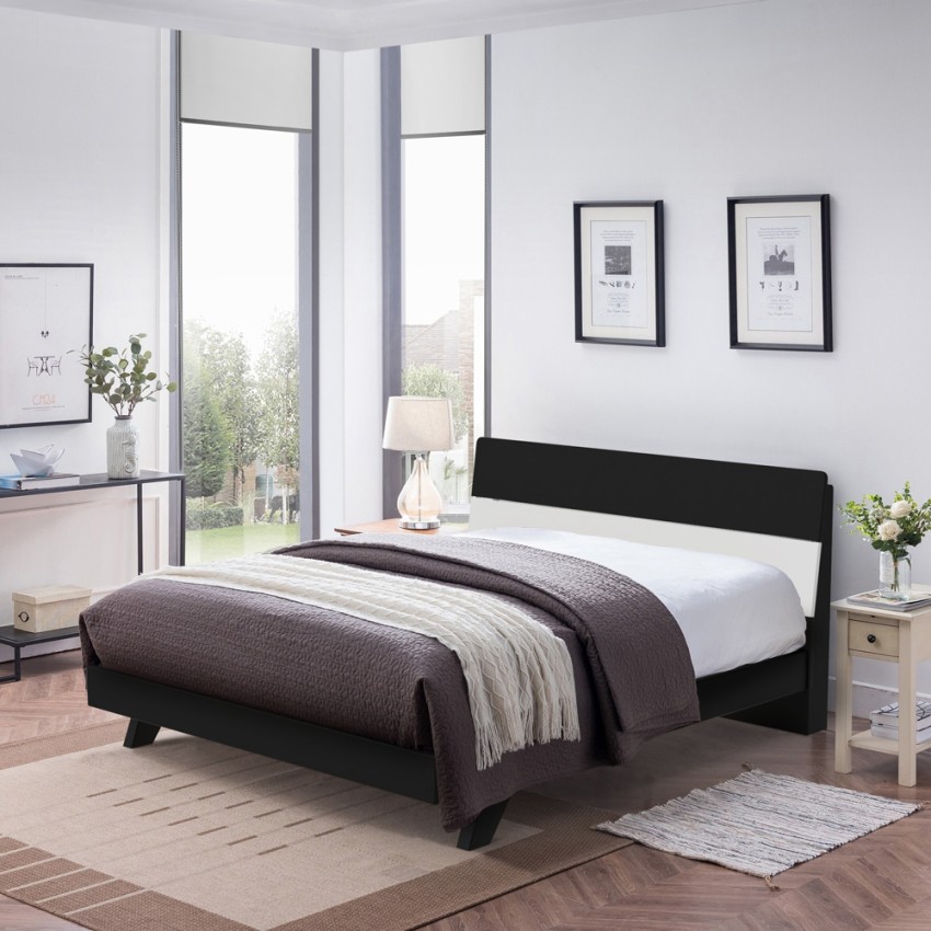 Modern houten tweepersoonsbed 160x190 cm met lattenbodem Landeck Aanbod Modern houten tweepersoonsbed 160x190 cm met lattenbodem Landeck Aanbod