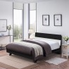 Modern houten tweepersoonsbed 160x190 cm met lattenbodem Landeck Aanbod