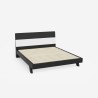 Modern houten tweepersoonsbed 160x190 cm met lattenbodem Landeck Afmetingen