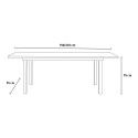Moderne uitschuifbare tuintafel 150-210x95cm Hilda Kortingen