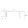 Moderne uitschuifbare tuintafel 150-210x95cm Hilda Kortingen