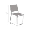 Antracietkleurige aluminium stapelbare stoel voor tuin, bar en restaurant Denali Catalogus