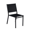 Antracietkleurige aluminium stapelbare stoel voor tuin, bar en restaurant Denali Aanbieding