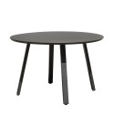 Ronde tuinbijzettafel Ø 120cm modern design antraciet Akron Aanbieding