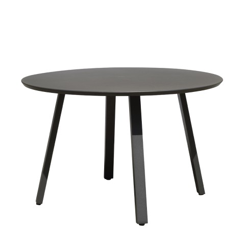 Ronde tuinbijzettafel Ø 120cm modern design antraciet Akron Aanbieding