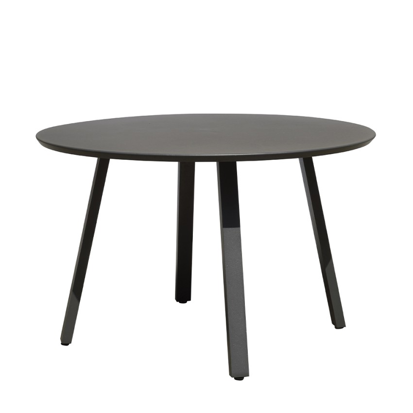 Ronde tuinbijzettafel Ø 120cm modern design antraciet Akron Aanbieding Ronde tuinbijzettafel Ø 120cm modern design antraciet Akron Aanbieding