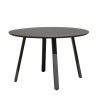 Ronde tuinbijzettafel Ø 120cm modern design antraciet Akron Aanbieding