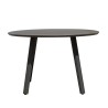 Ronde tuinbijzettafel Ø 120cm modern design antraciet Akron Verkoop