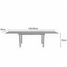 Uitschuifbare tuintafel 135-270x90cm voor buiten, geschikt voor 8-10 personen Fenis Catalogus