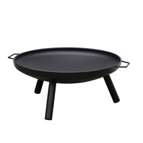 Moderne tuinvuurkorf Ø 60x27cm van zwart ijzer Rieke Aanbieding