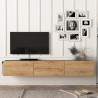 Hangend TV-meubel met 3 deuren in modern design 180cm Damla Model