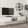 Modern design hangend TV-meubel 180cm 2 deuren 1 open vak Hilary Aanbod