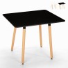 Scandinavisch design vierkante tafel 80x80cm Wooden Verkoop