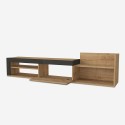 Modern hangend design tv-meubel met 1 deur en plank 180x32x42cm Trella Model