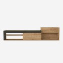 Modern hangend design tv-meubel met 1 deur en plank 180x32x42cm Trella Karakteristieken