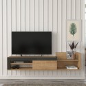 Modern hangend design tv-meubel met 1 deur en plank 180x32x42cm Trella Aankoop