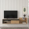 Modern hangend design tv-meubel met 1 deur en plank 180x32x42cm Trella Aankoop