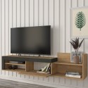 Modern hangend design tv-meubel met 1 deur en plank 180x32x42cm Trella 