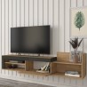 Modern hangend design tv-meubel met 1 deur en plank 180x32x42cm Trella 
