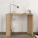 Modern houten bureau met 3 planken 90x40x74cm Netenya Korting