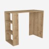 Modern houten bureau met 3 planken 90x40x74cm Netenya Verkoop