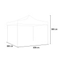 Opvouwbare metalen tuinpaviljoen 3x6 voor buitengebruik, geschikt voor markt en beurs Bower Catalogus