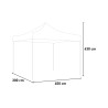 Opvouwbare tuin- en markttent 3x4,5 met PVC zeil Forecourt Karakteristieken