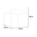 Gazebo tuin 2x2 opvouwbaar voor buiten markt PVC-doek Eventide Model