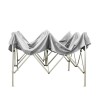 Opvouwbare tuinpaviljoen 3x3 waterdicht PVC doek Versa Afmetingen