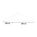 Wit vervangend doek voor vouwbare partytent dak 2x2 waterdicht klittenband Verkoop