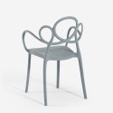 Elegante moderne design stoel in polypropyleen met armleuningen Derby Prijs
