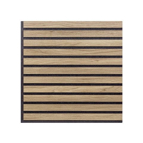 10x decoratief geluidsabsorberend paneel 58x58cm eikenhout Deco BR Aanbieding