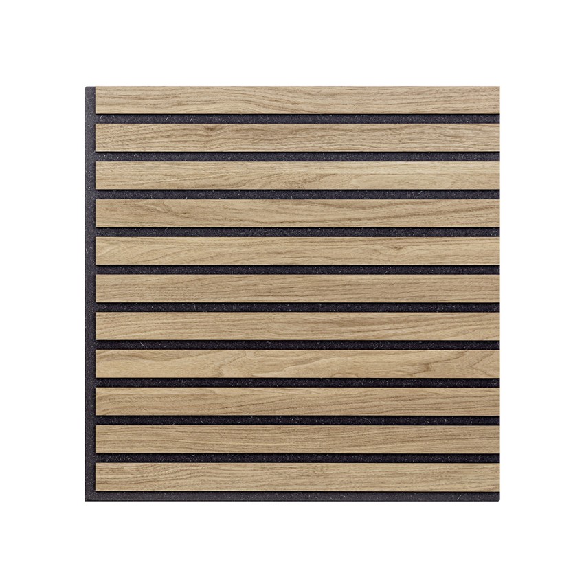 10x decoratief geluidsabsorberend paneel 58x58cm eikenhout Deco BR Aanbieding