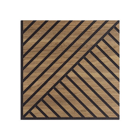 10 x decoratief akoestisch paneel 58x58 cm walnoothout Deco DN Aanbieding