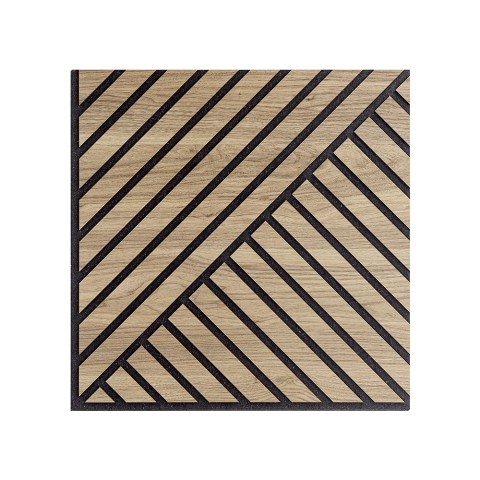 10 x decoratief akoestisch paneel in eikenhout 58x58cm Deco DR Aanbieding