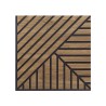 10 x decoratief geluidsabsorberend paneel walnoothout 58x58cm Deco AN Aanbieding