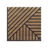 10 x decoratieve geluidsabsorberende houten paneel walnoot 58x58cm Deco AN Aanbieding