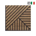 10 x decoratief geluidsabsorberend paneel walnoothout 58x58cm Deco AN Verkoop